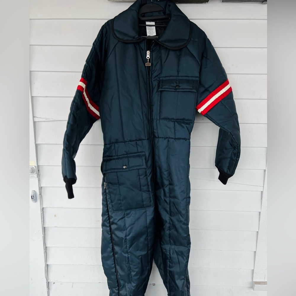 Retro Snow Suit - One-Piece Snowmobile Coat and Pants - Men’s Medium Tall ❄️